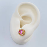 Topos Halo Circulo 3.15gr / Oro Amarillo 18K & Topos Halo Circulo 3.15gr / Oro Amarillo 18K &