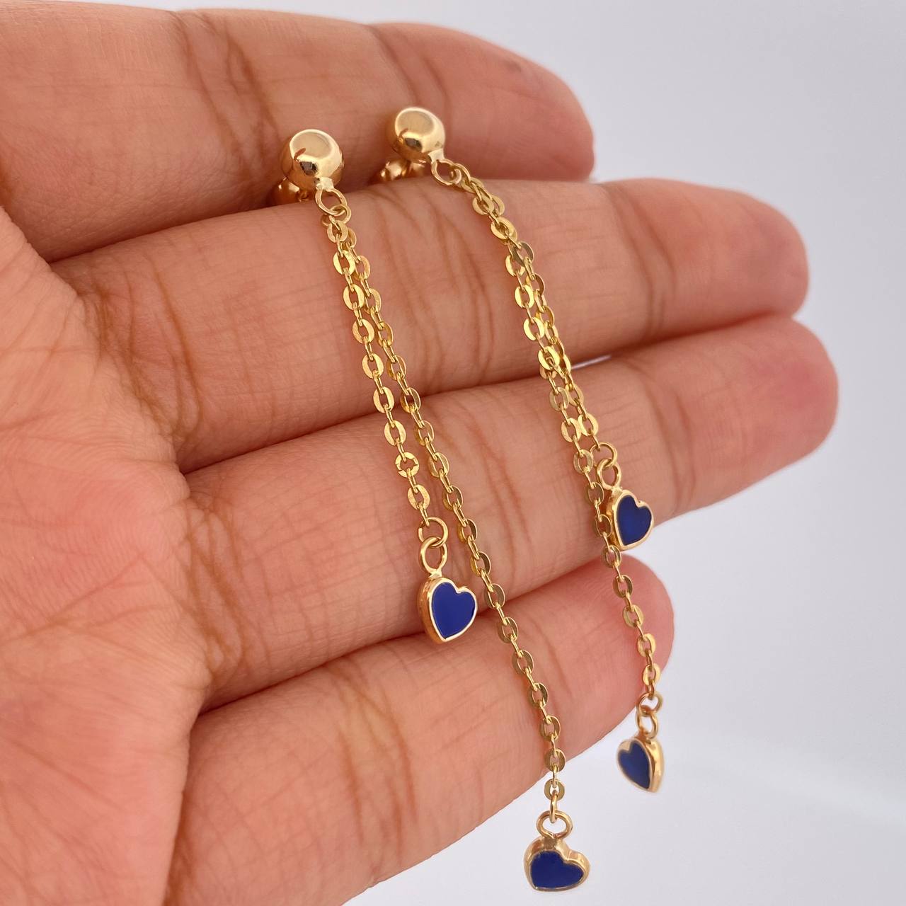 Topos Arete 2.15gr / 6.3cm / Oro Amarillo 18K & Topos Arete 2.15gr / 6.3cm / Oro Amarillo 18K &