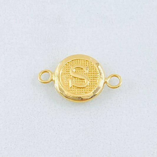 Herraje Letra S 0.4gr / 1.5cm / Oro Amarillo 18K