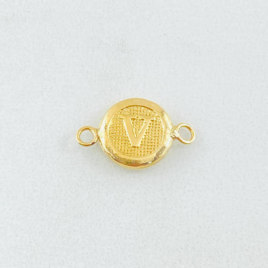 Herraje Letra V 0.4gr / 1.5cm / Oro Amarillo 18K