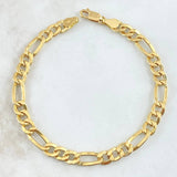 Pulso Figaro 6.77gr / 22cm / 6.4mm Oro Amarillo +0 18K * Pulso Figaro 6.77gr / 22cm / 6.4mm Oro Amarillo +0 18K *