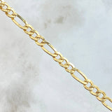 Pulso Figaro 6.77gr / 22cm / 6.4mm Oro Amarillo +0 18K * Pulso Figaro 6.77gr / 22cm / 6.4mm Oro Amarillo +0 18K *