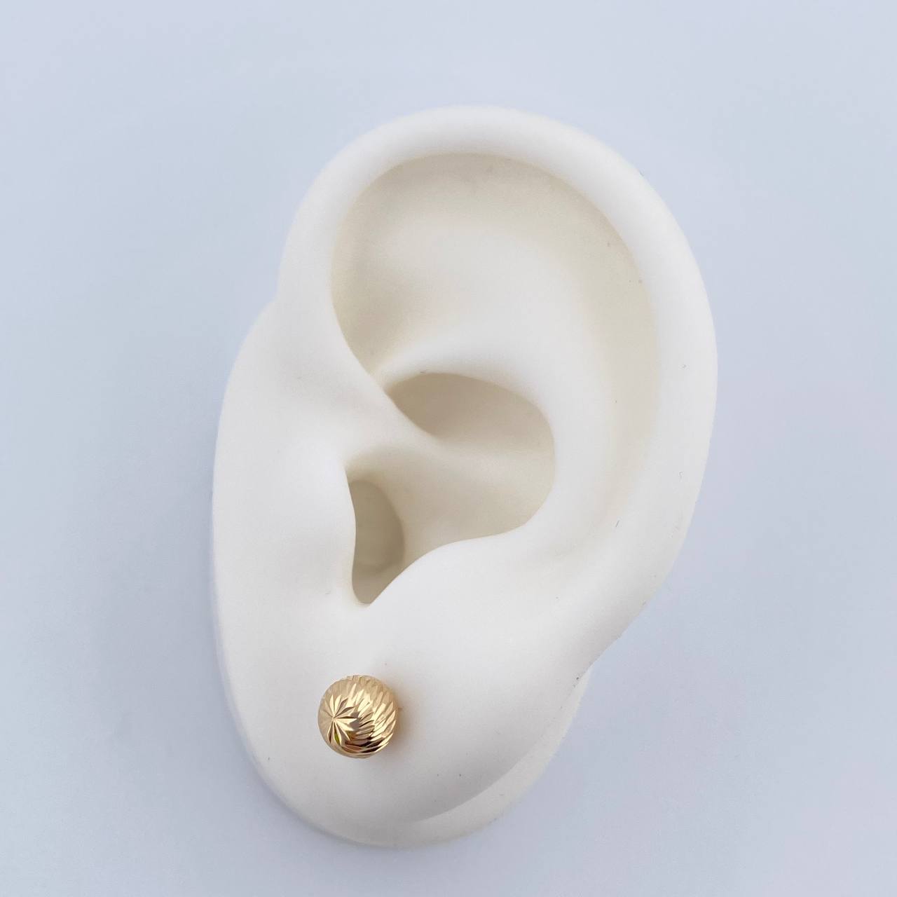 Topos Bola 0.7gr / 6mm Diamantada Oro Amarillo & Topos Bola 0.7gr / 6mm Diamantada Oro Amarillo &