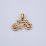 Dije Bicicleta 1.9gr / 1.7cm-Oro Amarillo 18K & Dije Bicicleta 1.9gr / 1.7cm-Oro Amarillo 18K &