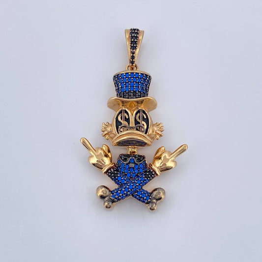 Dije Pato Sombrero 11.6gr / 4.7cm-Oro Amarillo 18K &