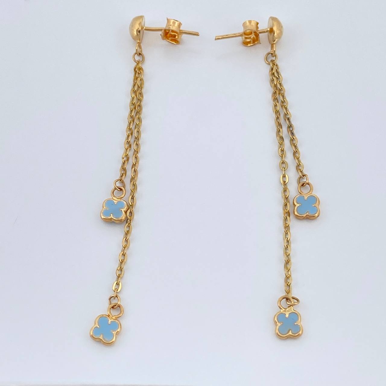 Topos Arete 2.1gr / 6.1cm / Oro Amarillo 18K & Topos Arete 2.1gr / 6.1cm / Oro Amarillo 18K &