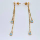 Topos Arete 2.1gr / 6.1cm / Oro Amarillo 18K & Topos Arete 2.1gr / 6.1cm / Oro Amarillo 18K &
