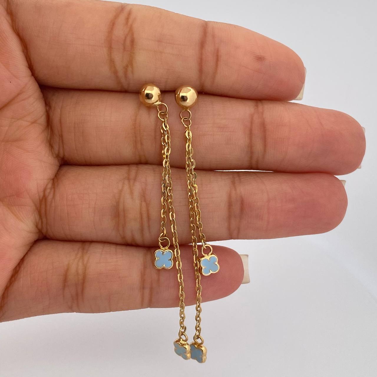 Topos Arete 2.1gr / 6.1cm / Oro Amarillo 18K & Topos Arete 2.1gr / 6.1cm / Oro Amarillo 18K &