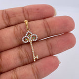 Dije Llave Corona 1.4gr / 3.3cm-Oro Amarillo 18K & Dije Llave Corona 1.4gr / 3.3cm-Oro Amarillo 18K &