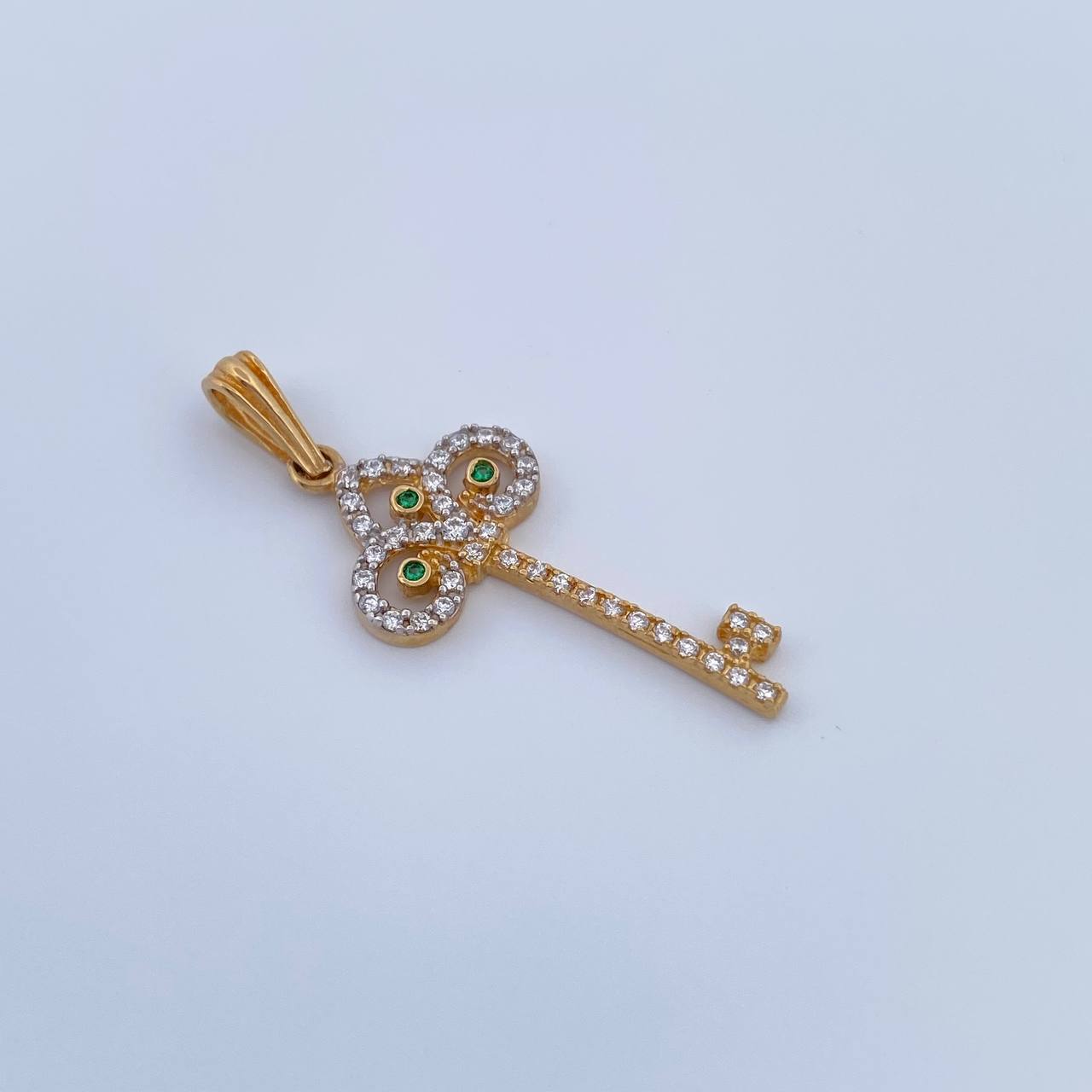 Dije Llave Corona 1.4gr / 3.3cm-Oro Amarillo 18K & Dije Llave Corona 1.4gr / 3.3cm-Oro Amarillo 18K &