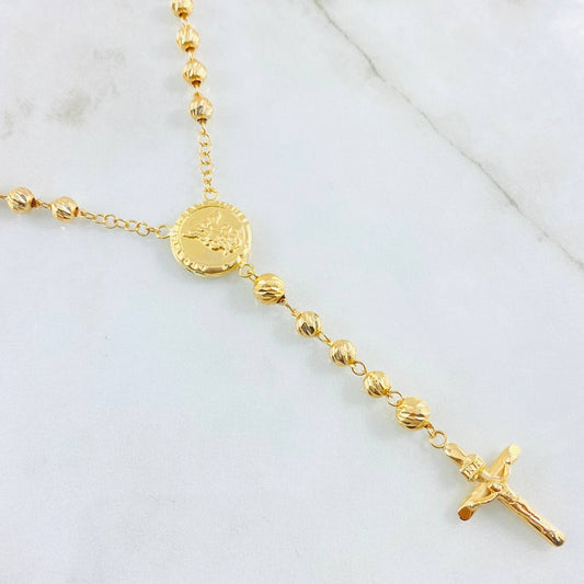 Rosario Cruz Cristo San Miguel 12.85gr / 60cm / Oro Amarillo 18K
