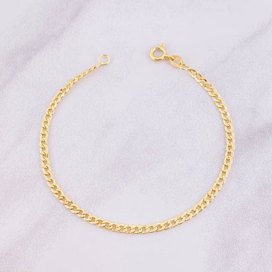 Pulso Cubano 1.85g / 18.1cm / 2.85mm Oro Amarillo 18K (Oferta)