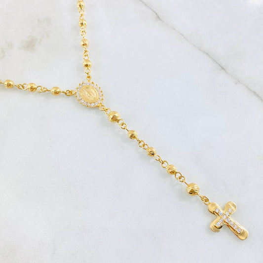 Rosario Virgen Milagrosa 18.85gr / 60cm / Oro Amarillo 18K
