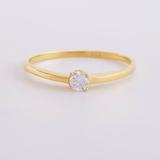 Anillo Solitario 1.25g / T6 1/4 Oro Amarillo 18K