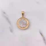 Dije Medalla Virgen Del Carmen 4.5gr / 3cm / Circones Blancos Tres Oros 18K $ Dije Medalla Virgen Del Carmen 4.5gr / 3cm / Circones Blancos Tres Oros 18K $