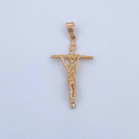 Dije Cruz Cristo 3.65gr / 4.5cm / Oro Amarillo 18K &