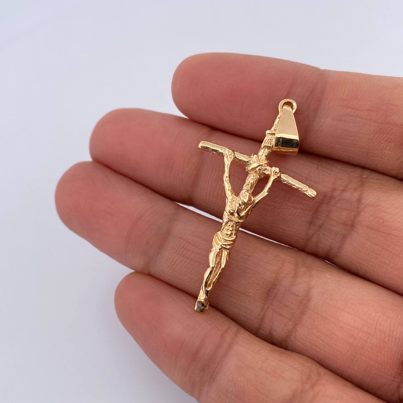 Dije Cruz Cristo 3.65gr / 4.5cm / Oro Amarillo 18K & Dije Cruz Cristo 3.65gr / 4.5cm / Oro Amarillo 18K &