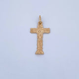 Dije Cruz Cristo Señor De Los Milagros 1.8gr / 3.1cm / Plano Oro Amarillo 18K & Dije Cruz Cristo Señor De Los Milagros 1.8gr / 3.1cm / Plano Oro Amarillo 18K &