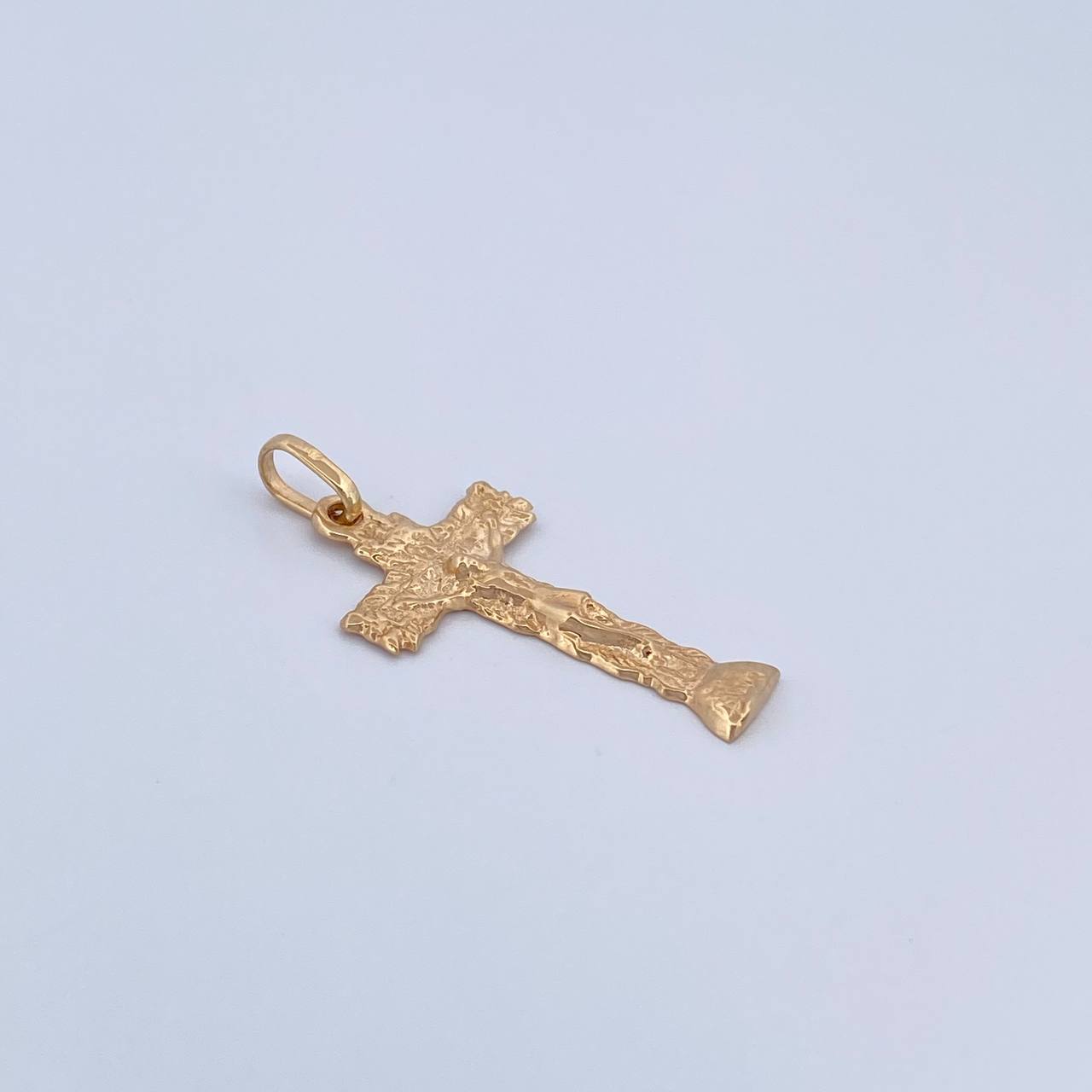 Dije Cruz Cristo Señor De Los Milagros 1.8gr / 3.1cm / Plano Oro Amarillo 18K & Dije Cruz Cristo Señor De Los Milagros 1.8gr / 3.1cm / Plano Oro Amarillo 18K &
