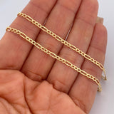 Cadena Figaro 3.2gr / 60cm / +1 Oro 18K & Cadena Figaro 3.2gr / 60cm / +1 Oro 18K &