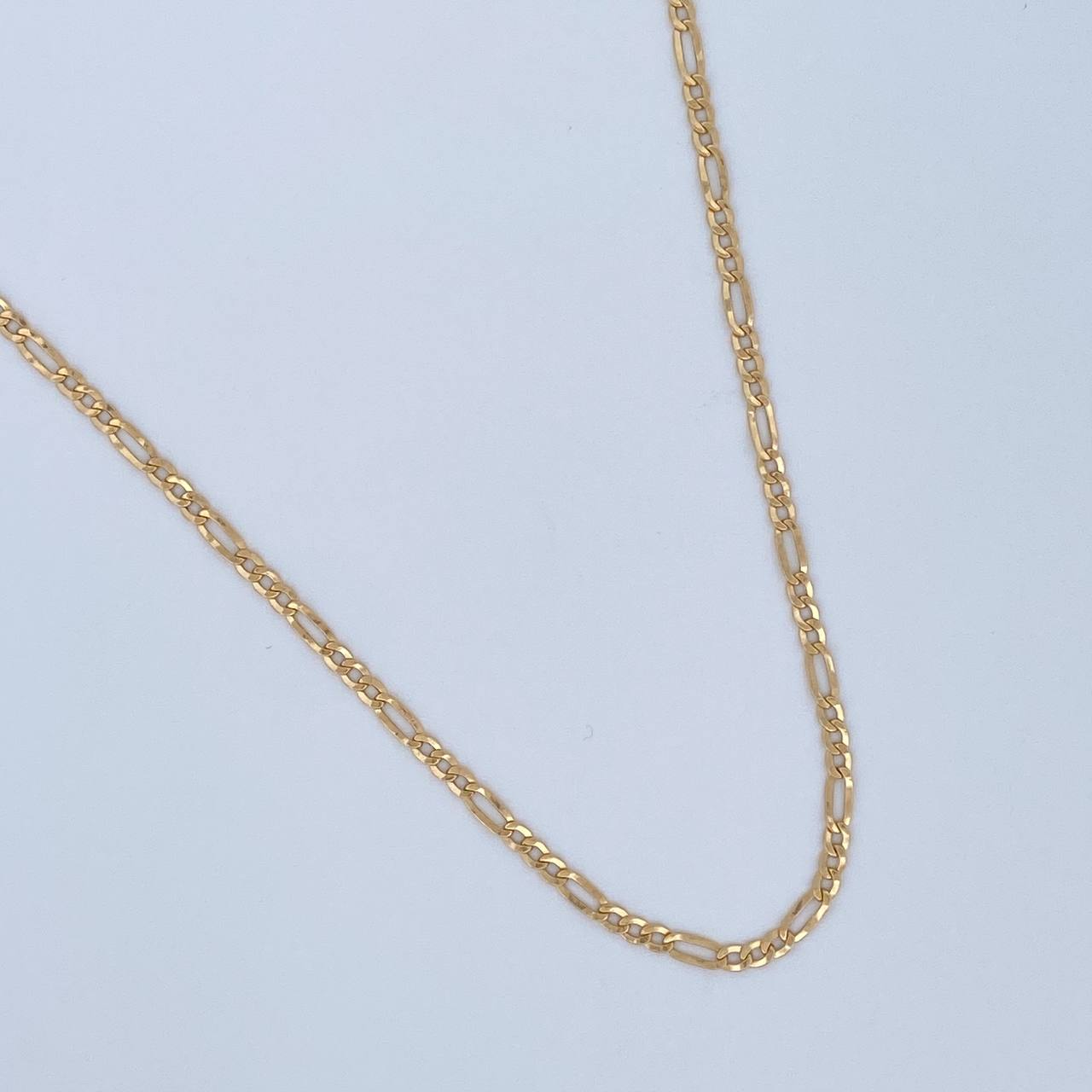 Cadena Figaro 3.2gr / 60cm / +1 Oro 18K & Cadena Figaro 3.2gr / 60cm / +1 Oro 18K &