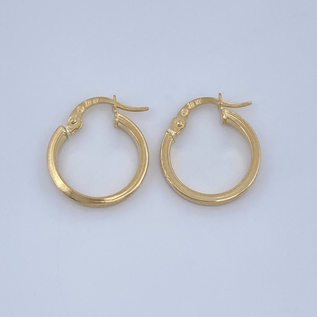 Candongas Tribal 1.05gr / 1.8cm / Oro Amarillo 18K & Candongas Tribal 1.05gr / 1.8cm / Oro Amarillo 18K &