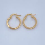 Candongas Tribal 1.05gr / 1.8cm / Oro Amarillo 18K & Candongas Tribal 1.05gr / 1.8cm / Oro Amarillo 18K &