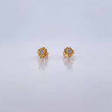 Topos Cuatro Garras 0.7gr / Diamantes 10 Pts Oro Amarillo 18K (Joya) & Topos Cuatro Garras 0.7gr / Diamantes 10 Pts Oro Amarillo 18K (Joya) &