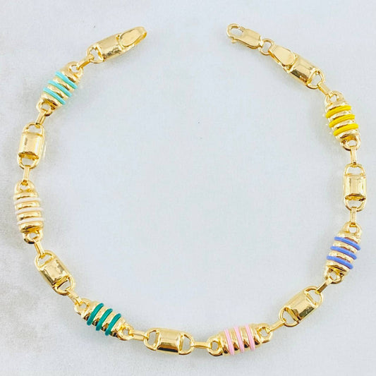 Pulso Rústico 4.9gr / 19cm / Oro Amarillo 18K