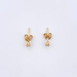 Topos Cuatro Garras 0.7gr / Diamantes 10 Pts Oro Amarillo 18K (Joya) & Topos Cuatro Garras 0.7gr / Diamantes 10 Pts Oro Amarillo 18K (Joya) &