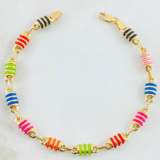 Pulso Rustico Cilindro 5.15gr / 19.5cm / Oro Amarillo 18K