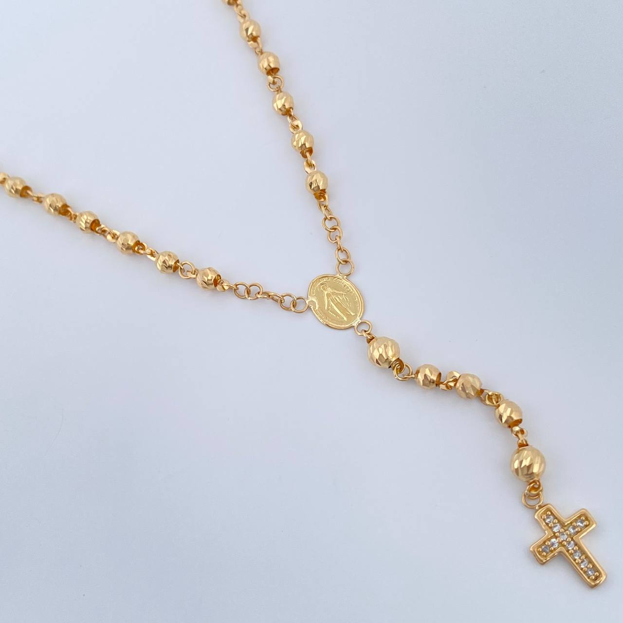 Rosario Virgen Milagrosa 7.75gr / 47.5cm / Oro Amarillo 18K & Rosario Virgen Milagrosa 7.75gr / 47.5cm / Oro Amarillo 18K &