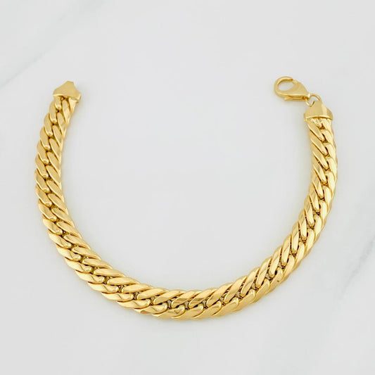 Pulso Serpiente 8.35g / 19cm / 7.5mm Oro Amarillo 18K