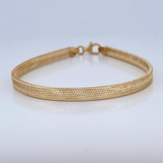 Pulso Flex 2.05gr / 18.5cm-20.5cm / +4 Oro 18K $