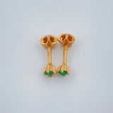 Topos Cuatro Garras 0.8gr / Oro Amarillo 18K $ Topos Cuatro Garras 0.8gr / Oro Amarillo 18K $