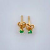 Topos Cuatro Garras 0.7gr / Oro Amarillo 18K $ Topos Cuatro Garras 0.7gr / Oro Amarillo 18K $