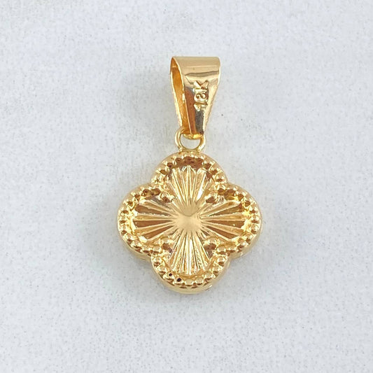 Dije Trebol 0.95gr / 2.4cm / Oro 18K