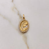 Dije Virgen Maria 2.75gr / 2.9cm / Circones Blancos Oro Amarillo 18K & Dije Virgen Maria 2.75gr / 2.9cm / Circones Blancos Oro Amarillo 18K &