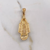 Dije Virgen Milagrosa 7.75gr / 4.9cm / Circones Blancos Oro Amarillo 18K $ Dije Virgen Milagrosa 7.75gr / 4.9cm / Circones Blancos Oro Amarillo 18K $