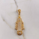 Dije Virgen Milagrosa 7.75gr / 4.9cm / Circones Blancos Oro Amarillo 18K $ Dije Virgen Milagrosa 7.75gr / 4.9cm / Circones Blancos Oro Amarillo 18K $