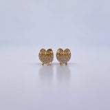 Topos Buho 1.5gr / Circones Blancos Oro Amarillo 18K & Topos Buho 1.5gr / Circones Blancos Oro Amarillo 18K &