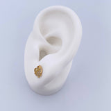 Topos Buho 1.5gr / Circones Blancos Oro Amarillo 18K & Topos Buho 1.5gr / Circones Blancos Oro Amarillo 18K &