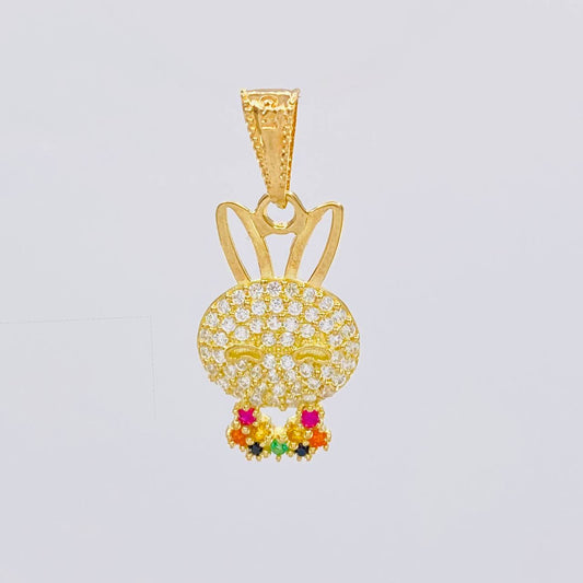 Dije Rostro Conejo 1.4 g / 2.6 cm Oro Amarillo 18K