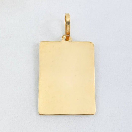 Dije Placa 2.2gr / 3.7cm / Oro Amarillo 18K ©