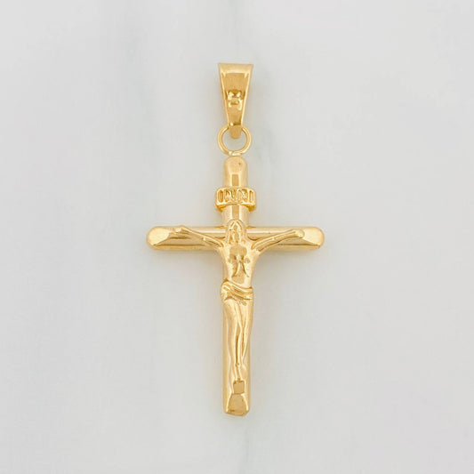Dije Cruz Cristo 1g / 3.5cm Oro Amarillo 18K