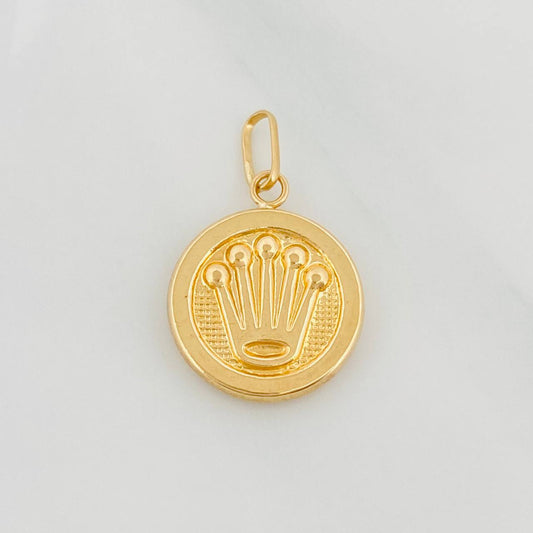 Dije Corona Circular 0.95g / 2cm Oro Amarillo 18K