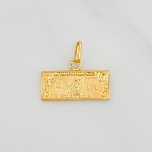 Dije Billete Dolar 0.8g / 1.6cm Oro Amarillo 18K