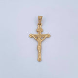 Dije Cruz Cristo  3.6gr / 4.2cm / Oro 18K & Dije Cruz Cristo  3.6gr / 4.2cm / Oro 18K &