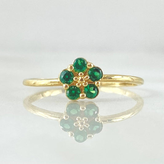 Anillo Margarita 1.2gr / T6 / Oro 18K ©
