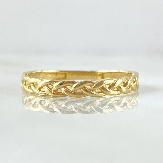 Anillo Aros Entrelazados 1.4gr / T7 / Oro 18K ©